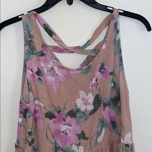 Floral Baby Doll Hemline Dress